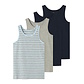Name It Name It Boys Shirt Top NKFTANK Striped/Plain 4-Pack Multicolor
