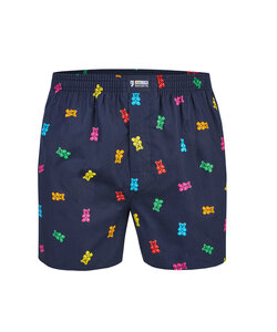 Happy Shorts Wide Boxer Shorts Men's Gummy Bears Blue