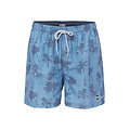 Happy Shorts Happy Shorts Men's Swim Short Palm Tree Print Blue