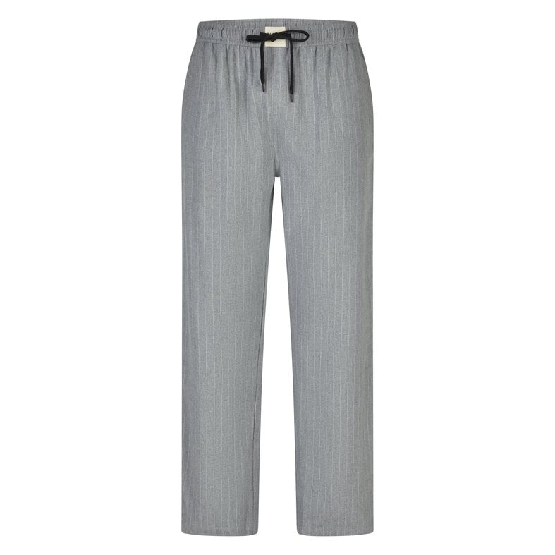 Phil & Co Phil & Co Men's Pyjama Pants Long Flannel Striped Gray