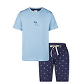 Phil & Co Phil & Co Men's Short Pants Short Pajama Set Light Blue