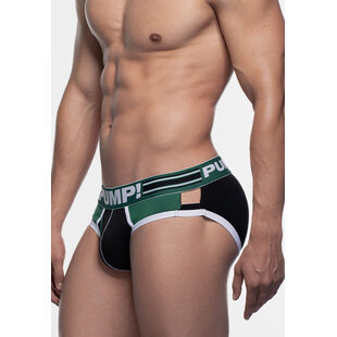 PUMP Heren Boost Sidecut Slip Zwart/Donkergroen/Wit