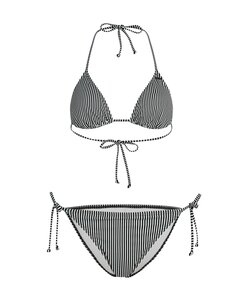 O'Neill Dames Bikini Set Capri Bondey Zwart/Wit Gestreept