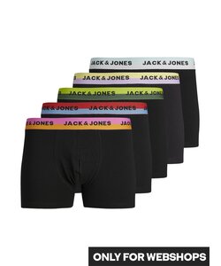 Jack & Jones Men's Trunks Boxer Shorts JACSPLITTER 5-Pack Black