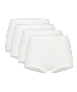 Ten Cate Ladies Boxer Shorts Bio Cotton 4-Pack White