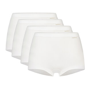 Ten Cate Dames Boxershorts Bio Katoen 4-Pack Wit