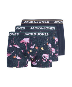 Jack & Jones Men's Boxer Shorts Trunks JACANDY 3-Pack Flamingo Print