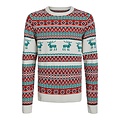 Jack & Jones Junior Jack & Jones Junior Kersttrui Jongens JORSNOWBALL Moonbeam