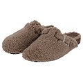 Apollo Apollo Ladies' Slip-on Slippers Teddy Brown