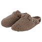 Apollo Apollo Ladies' Slip-on Slippers Teddy Brown