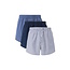 Lacoste Lacoste Heren Wijde Boxershorts Katoen 3-Pack Blauw/Donkerblauw