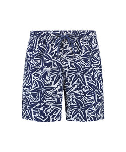 Shiwi Heren Zwemshort MIKE 7" Zeester Print Donkerblauw/Wit