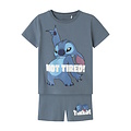 Name It Name It Jongens Korte Pyjama Set Shortama NMMARUSH STITCH Blauw