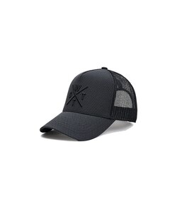 WATTS Unisex Cap TRIBE Logo Effen Donkergrijs/Zwart