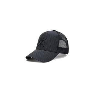 WATTS Unisex Cap TRIBE Logo Effen Donkergrijs/Zwart
