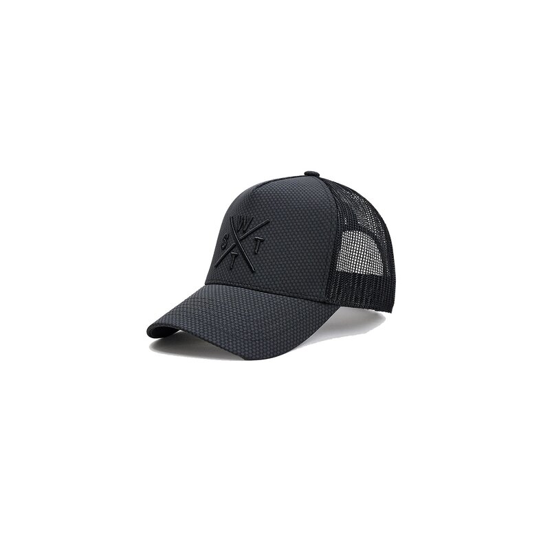 WATTS WATTS Unisex Cap TRIBE Logo Effen Donkergrijs/Zwart