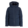 Jack & Jones Junior Jack & Jones Junior Jongens Winterjas JJGLOBAL Puffer Jacket Donkerblauw