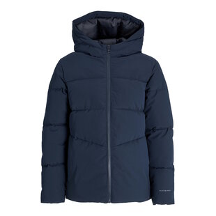 Jack & Jones Junior Jongens Winterjas JJGLOBAL Puffer Jacket Donkerblauw