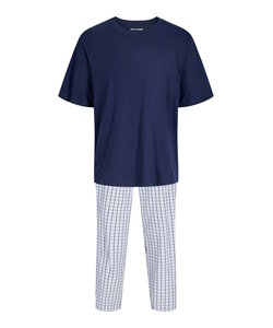 Jack & Jones Men's Pyjama Set Long Pyjama Pants JACFLORENCE Blue/White Blocked