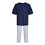 Jack & Jones Jack & Jones Heren Pyjama Set Lange Pyjamabroek JACFLORENCE Blauw/Wit Geblokt