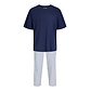 Jack & Jones Jack & Jones Men's Pyjama Set Long Pyjama Pants JACFLORENCE Blue/White Blocked