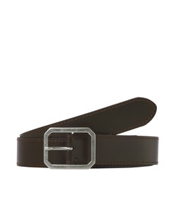 Jack & Jones Men's Belt JACSQUARE Leather Brown