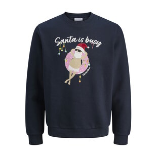 Jack & Jones Men's Christmas Sweater JJCHRISTMAS Dark Blue