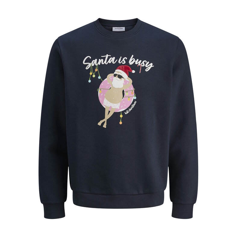 Jack & Jones Jack & Jones Men's Christmas Sweater JJCHRISTMAS Dark Blue