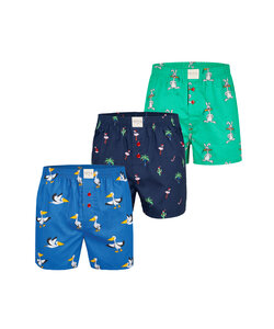 Phil & Co Wide Boxer Shorts Men With Print 3-Pack
