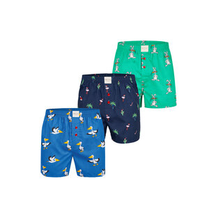 Phil & Co Wide Boxer Shorts Men With Print 3-Pack