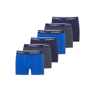 O'Neill Heren Boxershorts Trunks 6-Pack Blauw/Navy/Antraciet