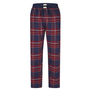 Phil & Co Men's Pyjama Pants Long Flannel Checkered Blue/Red