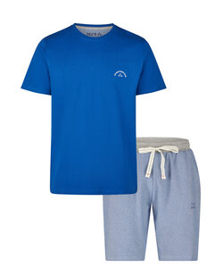 Phil & Co Men's Shortama Short Pajama Set Blue