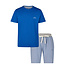 Phil & Co Phil & Co Heren Shortama Korte Pyjama Set Blauw