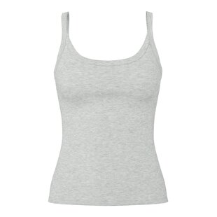 Pieces Ladies Shirt PCMAY Top With Straps Plain Gray