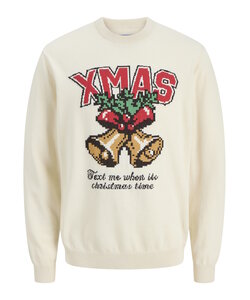 Jack & Jones Heren Kersttrui JORHOLIDAY Off-White
