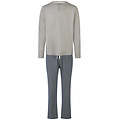 Phil & Co Phil & Co Men's Pyjama Set Long Gray/Blue