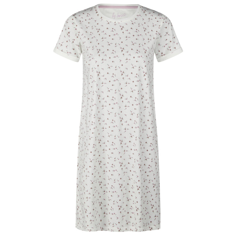By Louise By Louise Ladies Nightshirt Short Sleeve Floral Print