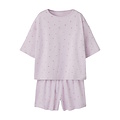 Name It Name It Meisjes Korte Pyjama Set Shortama NKFNIGHTSET Hartjes Roze