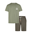 Phil & Co Phil & Co Men's Short Pants Short Pajama Set Green Process