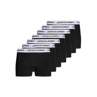 Jack & Jones Men's Boxer Shorts Trunks JACCORP 7-Pack Black