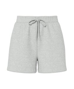 Pieces Women's Loose Shorts PCCHILLI Sweat Pants Solid Gray