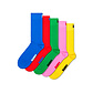 Happy Socks Happy Socks Effen Sokken Multi Colors 5-Pack