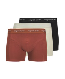 Jack & Jones Men's Boxer Shorts Trunks JACVESTERBRO 3-Pack Red/Cream/Black