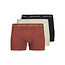 Jack & Jones Jack & Jones Heren Boxershorts Trunks JACVESTERBRO 3-Pack Rood/Crème/Zwart