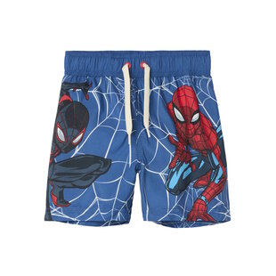Name It Jongens Lange Zwemshorts NMMMAVE Spiderman Blauw