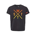 WATTS WATTS Unisex Logo T-Shirt WATTS03 Organic Cotton Dark Gray