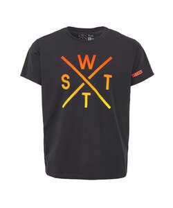 WATTS Unisex Logo T-Shirt WATTS03 Organic Cotton Dark Gray