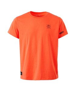 WATTS Unisex T-Shirt WATTS01 Round Neck Organic Cotton Solid Coral Orange