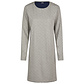 By Louise By Louise Ladies Nightshirt Long Sleeve Cotton Dotted Gray